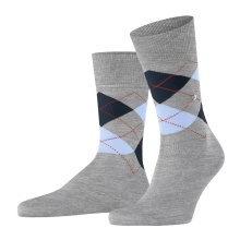 Burlington Daily Sock Manchester (Argyle Pattern) light grey Men - 1 Pair