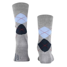 Burlington Daily Sock Manchester (Argyle Pattern) light grey Men - 1 Pair