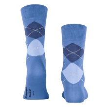 Burlington Daily Sock Manchester (Argyle Pattern) turquoise Men - 1 Pair