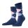 Burlington Daily Sock Manchester (Argyle Pattern) navy blue Men - 1 Pair