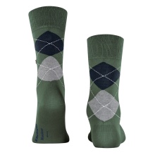 Burlington Daily Sock Manchester (Argyle Pattern) dark green Men - 1 Pair