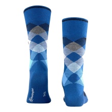 Burlington Daily Sock Newcastle (Diamond Pattern) royal blue Men - 1 Pair