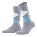 Burlington Daily Sock Queen (Argyle Pattern) light grey/blue Women - 1 Pair