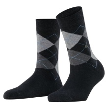 Burlington Daily Sock Queen (Argyle Pattern) dark grey Women - 1 Pair