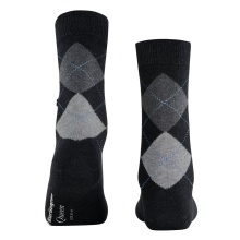 Burlington Daily Sock Queen (Argyle Pattern) dark grey Women - 1 Pair