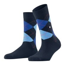 Burlington Daily Sock Queen (Argyle Pattern) navy/light blue Women - 1 Pair