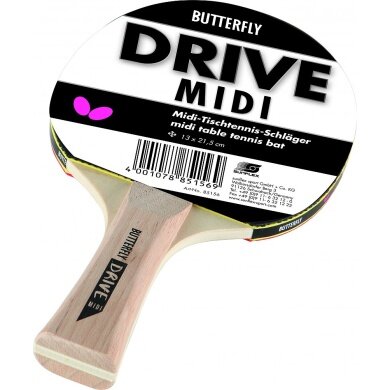 Butterfly Table Tennis Racket Drive MIDI with Sponge and Rubber - 1 Racket