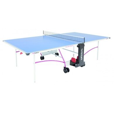 Butterfly Table Tennis Table Outdoor Timo Boll (4 wheels, 4mm melamine resin top) blue