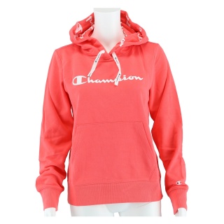 Champion Hoodie (Unlined Hoodie) American Classic Logo Pink Women