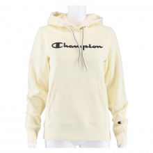 Champion Hoodie Sweatshirt Big Logo Print (lined) beige Women