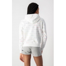 Champion Hoodie (Cotton Hoodie) Allover Logo Print White Women