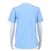 Champion Shirt (Cotton) Big Logo Print Light Blue Women