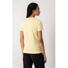 Champion Shirt (Cotton) Big Logo Print Yellow Women