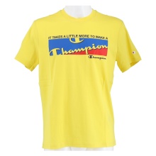 Champion Tshirt (Cotton) Graphic Shop Print 2021 Yellow Men