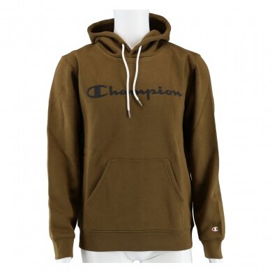 Champion Hoodie Logo Print Hoodie (lined) forest green Men