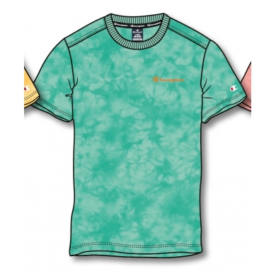 Champion Tshirt (Cotton) Tie-Dye Look 2022 Green Men