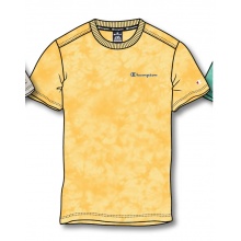 Champion Tshirt (Cotton) Tie-Dye Look Yellow Men