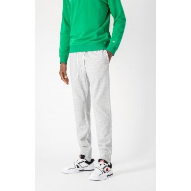 Champion Jogging Pants with C-Logo and Ribbed Cuffs Long Grey Men