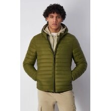 Champion quilted jacket with hood (light padding, warm) 2024 olive green Men