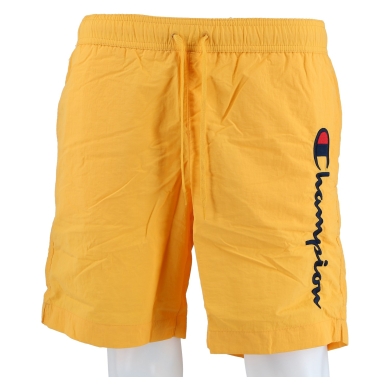 Champion Leisure Shorts (with Inner Mesh) Short with Logo Print 2024 Yellow Men's