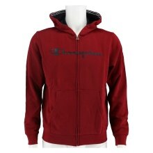 Champion Hoodie Fullzip Big Logo Print burgundy Boys