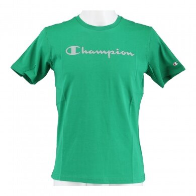 Champion Tshirt (Cotton) Big Logo Print green Boys