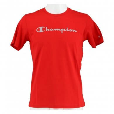 Champion Tshirt (Cotton) Big Logo Print red Boys