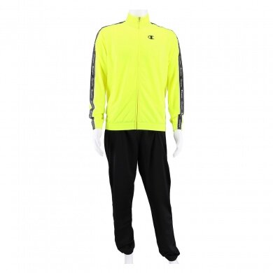 Champion Tracksuit Logo (Jacket & Trousers made of Polyester) yellow Boys