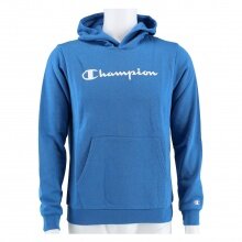 Champion Hoodie Big Logo Print lined light blue/white Boys