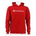 Champion Hoodie Big Logo Print Hoodie (lined) tomato red/white Boys