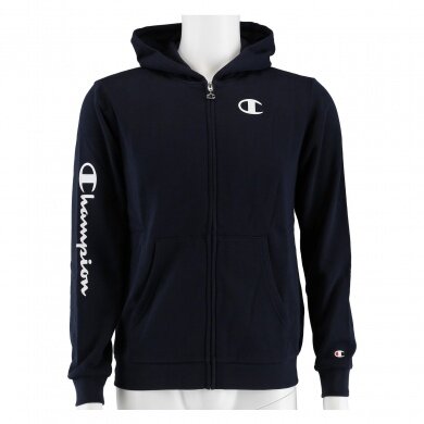 Champion Hoodie Full Zip C-Logo (lined) navy blue Boys