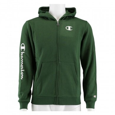 Champion Hoodie Full Zip C-Logo Hoodie (lined) green Boys