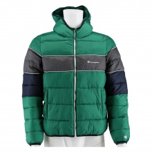 Champion Quilted Jacket Stipe with Hood 2020 Green Boys