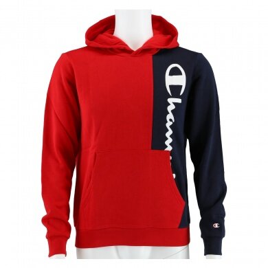 Champion Hoodie Color Block red/navy blue Boys