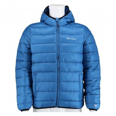 Champion quilted jacket Legacy with hood (warm, lined, windproof) royal blue children