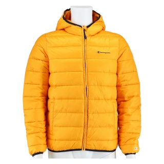 Champion quilted jacket Legacy with hood (warm, lined, windproof) yellow children