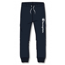 Champion Jogging Bottoms (Cotton) Logo Print Long Navy Blue Boys