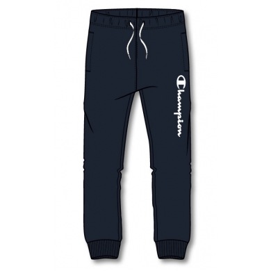 Champion Jogging Bottoms (Cotton) Logo Print Long Navy Blue Boys