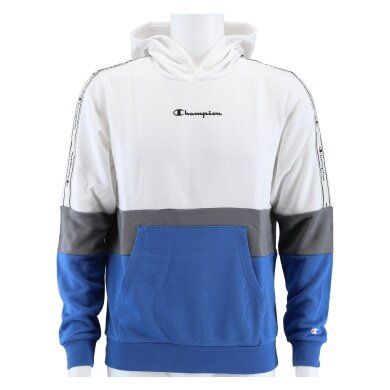 Champion Hoodie Colour Block Script white/blue Boys