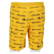 Champion Leisure Shorts Bermuda (Cotton) Allover Script Print short yellow Children