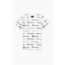 Champion Leisure T-shirt (Cotton) Allover Script-Print 2022 white Boys