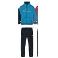 Champion Tracksuit Logo (Jacket&Trousers made of Cotton) light blue/navy Boys