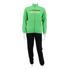 Champion Tracksuit Logo (Jacket & Trousers made of Cotton) Green/Black Kids