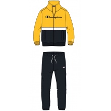 Champion Tracksuit Logo (Jacket & Trousers made of Cotton) yellow/black Boys