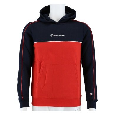 Champion Hoodie - lightweight fleece - navy blue/red Kids