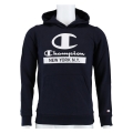 Champion Hoodie (Fleece Cotton Hoodie) with New York Logo navy blue Boys