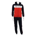 Champion tracksuit in colour block design (jacket & trousers made of cotton) dark blue/orange children