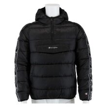 Champion Quilted Jacket Halfzip with Hood Black Boys