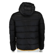 Champion quilted jacket with hood (small logo) black/yellow children