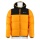 Champion quilted jacket with hood and small logo yellow children